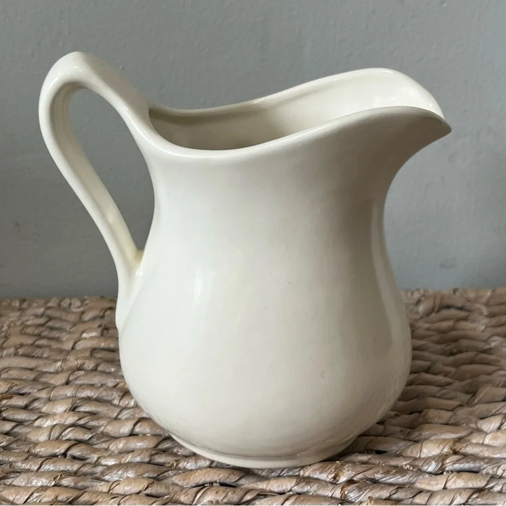 Vintage yellow strawberry 🍓 Small pitcher 80s 6” Tall MCM‎ Kitchy